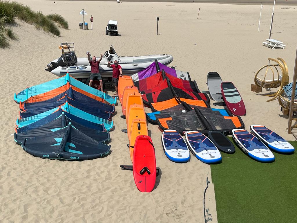 Kitesurf and wingfoil equipment rental at Club North Zeebrugge